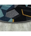 Joy Carpets Kid Essentials Teal Stealth 7ft. 7in. Round Rug