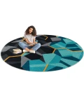 Joy Carpets Kid Essentials Teal Stealth 3ft. 10in. x 5ft. 4in. Rect. Rug