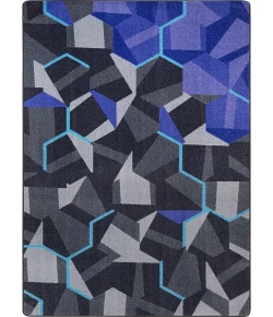 Joy Carpets Kid Essentials Violet Stealth 7ft.8in. x 10ft.9in. Rect. Rug