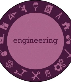 Joy Carpets Kid Essentials Engineering STEAM 10ft.9in. x 13ft.2in. Oval Rug