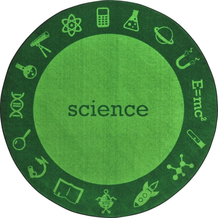 Joy Carpets Kid Essentials Science STEAM 7ft.8in. x 10ft.9in. Rect. Rug