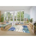 Joy Carpets Kid Essentials Multi Still Waters 7ft. 8in. x 10ft. 9in. Rect. Rug