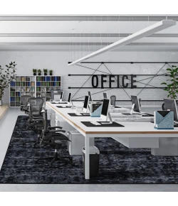 Joy Carpets WorkSpace Slate Stretched Thin 7ft.8in. x 10ft.9in. Rect. Rug