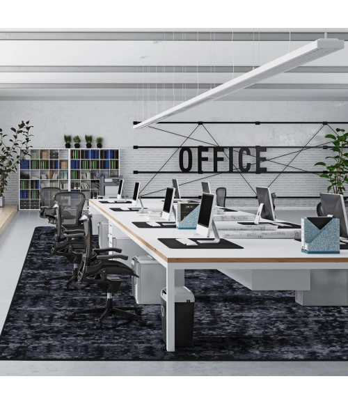 Joy Carpets WorkSpace Slate Stretched Thin 7ft.8in. x 10ft.9in. Rect. Rug