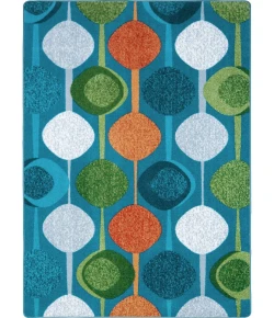 Joy Carpets Kid Essentials Citrus String Along 7ft.8in. x 10ft.9in. Rect. Rug