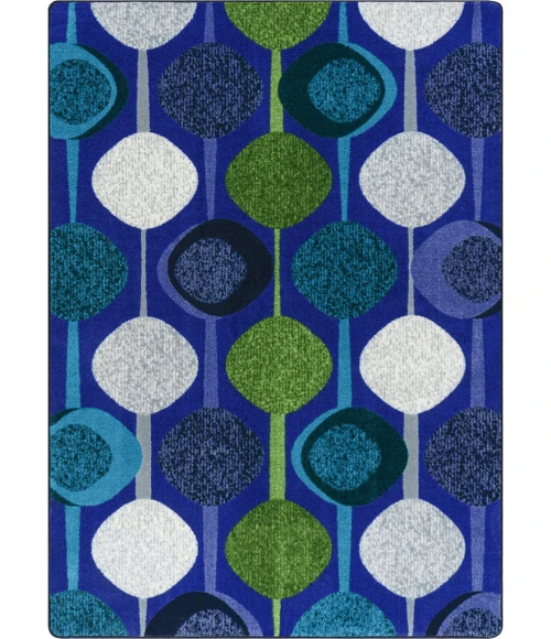 Joy Carpets Kid Essentials Violet String Along 7ft.8in. x 10ft.9in. Rect. Rug