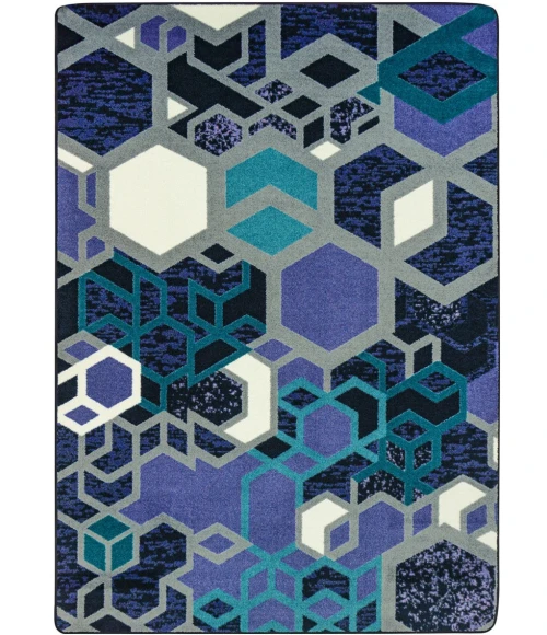 Joy Carpets Kid Essentials Violet Structured 10ft.9in. x 13ft.2in. Rect. Rug