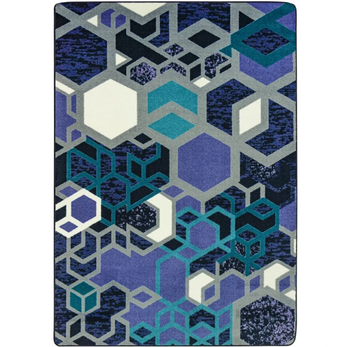 Joy Carpets Kid Essentials Violet Structured 7ft.8in. x 10ft.9in. Rect. Rug