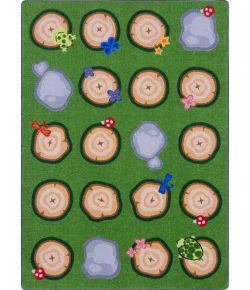 Joy Carpets Kid Essentials Multi Stumped 10ft.9in. x 13ft.2in. Rect. Rug