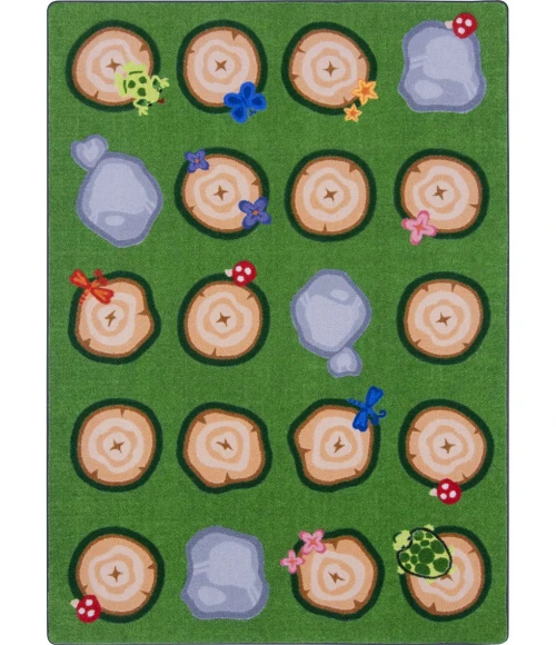 Joy Carpets Kid Essentials Multi Stumped 10ft.9in. x 13ft.2in. Rect. Rug