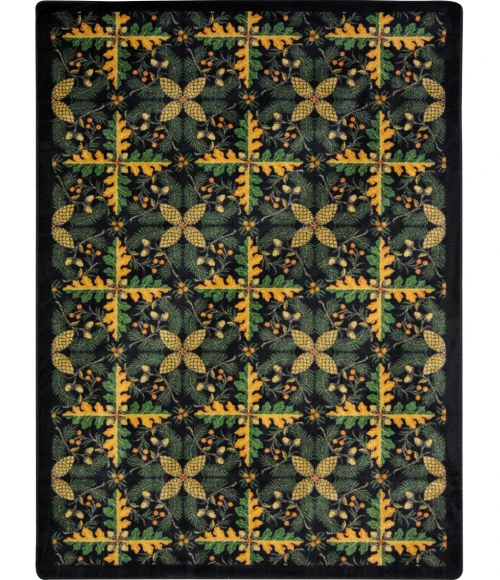Joy Carpets Kaleidoscope Black Tahoe 3ft.10in. x 5ft.4in. Rect. Rug