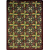 Joy Carpets Kaleidoscope Burgundy Tahoe 3ft.10in. x 5ft.4in. Rect. Rug