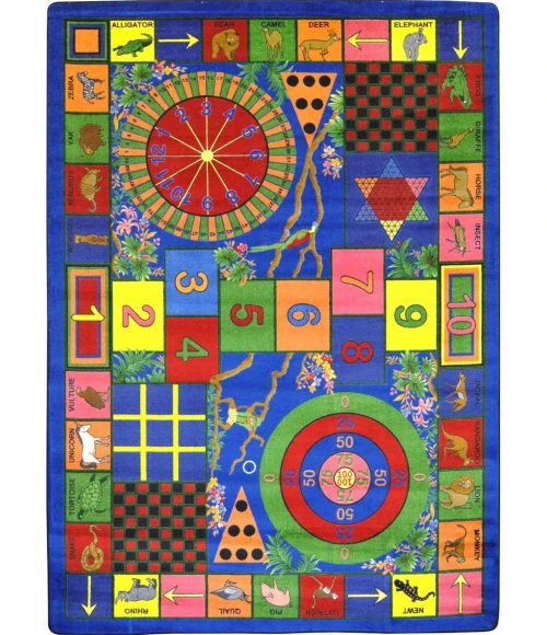 Joy Carpets Kid Essentials Multi Teacher Pet 10ft.9in. x 13ft.2in. Rect. Rug