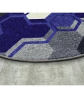 Joy Carpets Kid Essentials Blue Team Up 7ft. 7in. Round Rug