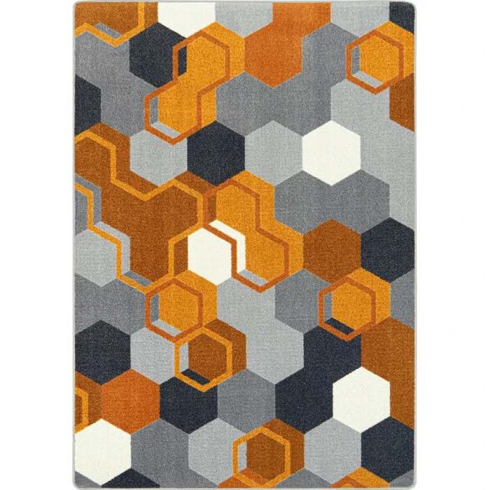 Joy Carpets Kid Essentials Orange Team Up 10ft.9in. x 13ft.2in. Rect. Rug