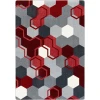 Joy Carpets Kid Essentials Red Team Up 10ft.9in. x 13ft.2in. Rect. Rug