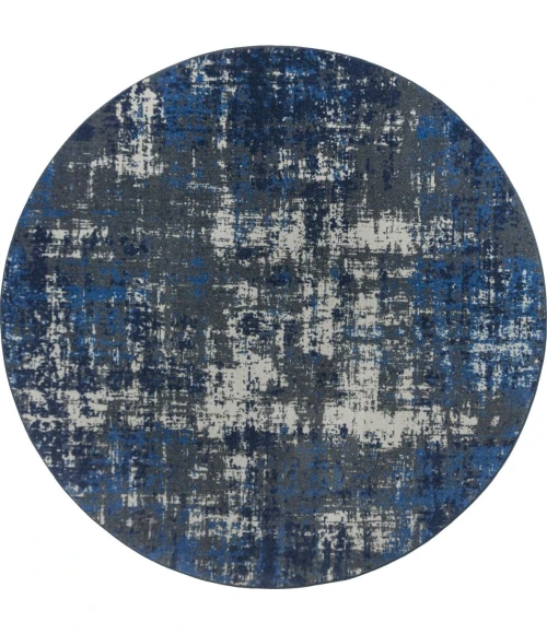 Joy Carpets Kid Essentials Marine Terra Mae 13ft.2in. Round Rug
