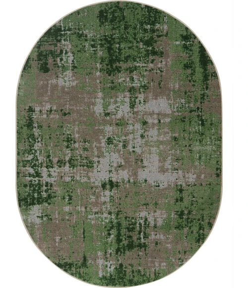 Joy Carpets Kid Essentials Meadow Terra Mae 7ft.8in. x 10ft.9in. Oval Rug