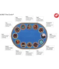 Joy Carpets Kid Essentials Multi The Circle 13ft.2in. Round Rug