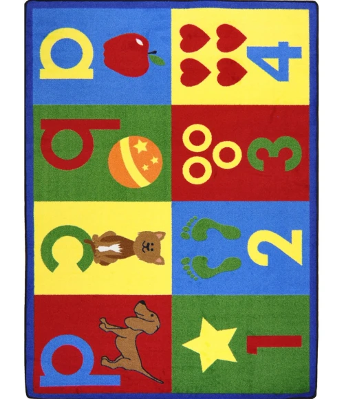 Joy Carpets Kid Essentials Bold Toddler Basics 3ft.10in. x 5ft.4in. Rect. Rug