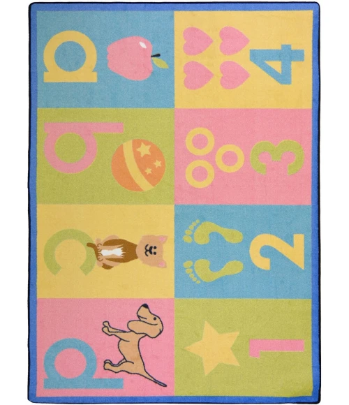 Joy Carpets Kid Essentials Soft Toddler Basics 3ft.10in. x 5ft.4in. Rect. Rug