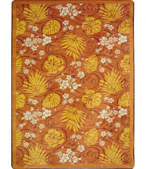 Joy Carpets Kaleidoscope Coral Trade Winds 7ft.8in. x 10ft.9in. Rect. Rug