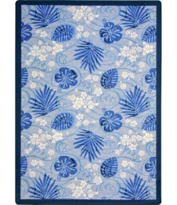 Joy Carpets Kaleidoscope Indigo Trade Winds 7ft.8in. x 10ft.9in. Rect. Rug
