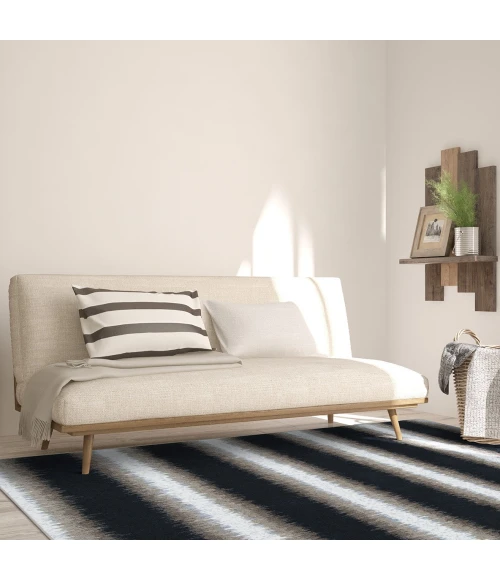 Joy Carpets First Take Onyx Tuned Out 5ft.4in. x 7ft.8in. Rect. Rug