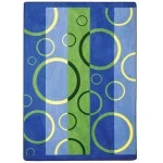 Joy Carpets Summer Solstice Primary Under Water 7ft.8in. x 10ft.9in. Rect. Rug