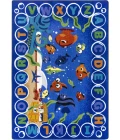 Joy Carpets Kid Essentials Multi Underwater Readers 7ft.8in. x 10ft.9in. Rect. Rug