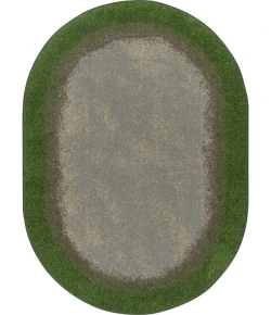 Joy Carpets Kid Essentials Meadow Urban Edges 7ft.8in. x 10ft.9in. Oval Rug