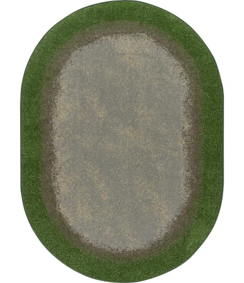 Joy Carpets Kid Essentials Meadow Urban Edges 10ft.9in. x 13ft.2in. Oval Rug