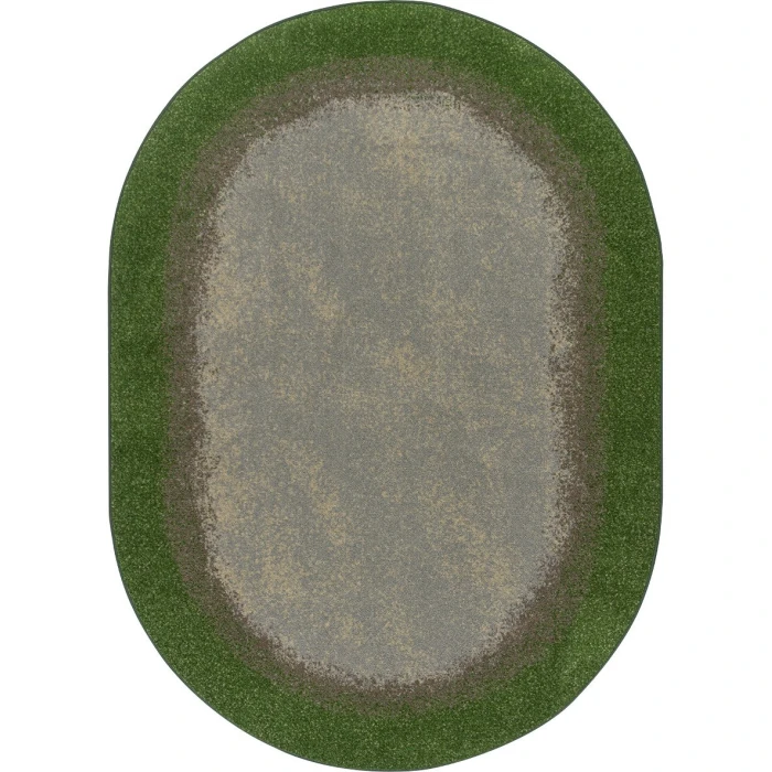 Joy Carpets Kid Essentials Meadow Urban Edges 10ft.9in. x 13ft.2in. Oval Rug
