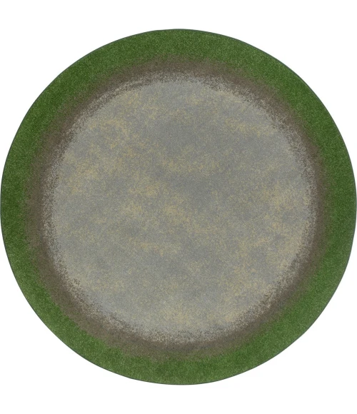 Joy Carpets Kid Essentials Meadow Urban Edges 13ft.2in. Round Rug
