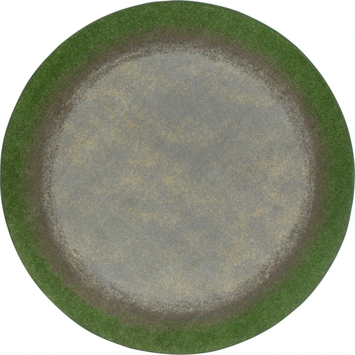 Joy Carpets Kid Essentials Meadow Urban Edges 5ft.4in. Round Rug