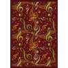 Joy Carpets Kid Essentials Burgundy Virtuoso 7ft.8in. x 10ft.9in. Rect. Rug
