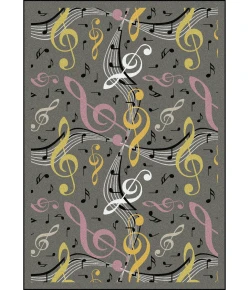 Joy Carpets Kid Essentials Gray Virtuoso 3ft.10in. x 5ft.4in. Rect. Rug