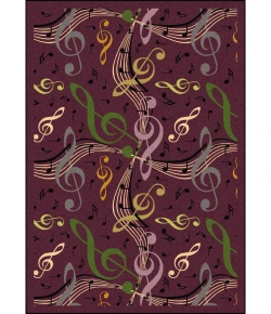 Joy Carpets Kid Essentials Plum Virtuoso 7ft.8in. x 10ft.9in. Rect. Rug