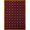 Joy Carpets Any Day Matinee Burgundy Walk of Fame 5ft.4in. x 7ft.8in. Rect. Rug