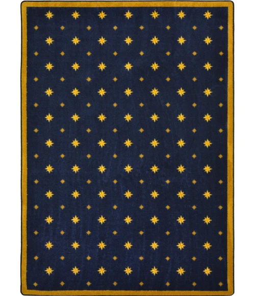 Joy Carpets Any Day Matinee Navy Walk of Fame 3ft.10in. x 5ft.4in. Rect. Rug