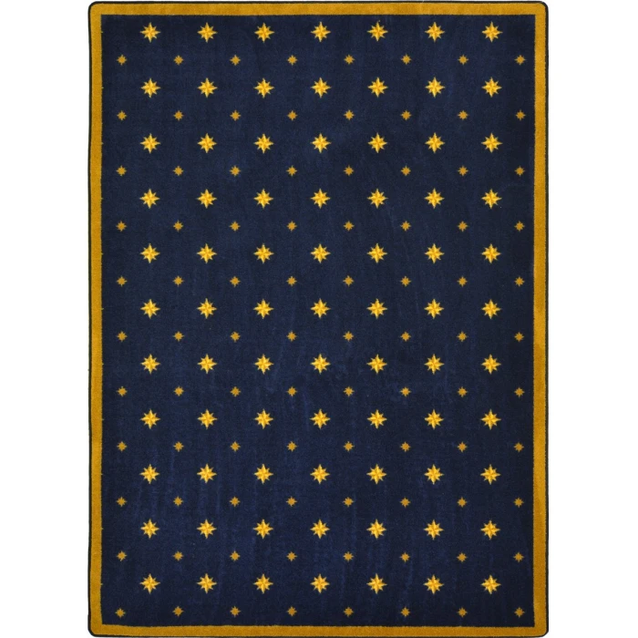 Joy Carpets Any Day Matinee Navy Walk of Fame 3ft.10in. x 5ft.4in. Rect. Rug