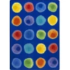 Joy Carpets Kid Essentials Rainbow Watercolor Spots 5ft.4in. x 7ft.8in. Rect. Rug