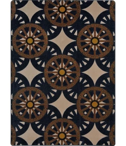 Joy Carpets Cowboy Carpets Buff Wheel Shadows 7ft.8in. x 10ft.9in. Rect. Rug