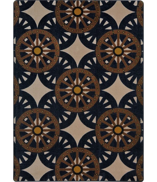 Joy Carpets Cowboy Carpets Buff Wheel Shadows 7ft.8in. x 10ft.9in. Rect. Rug