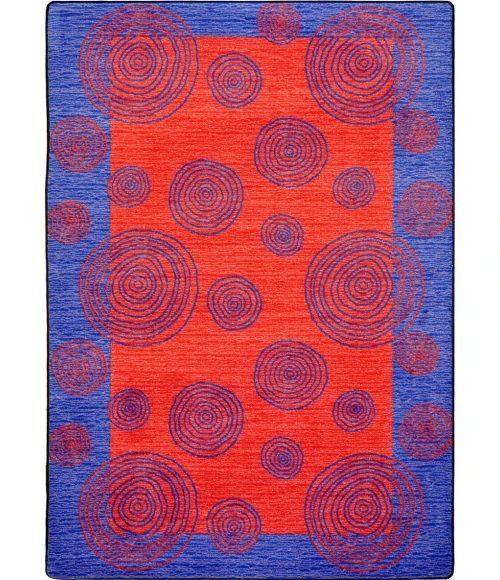 Joy Carpets Kid Essentials Red Whimzi 3ft.10in. x 5ft.4in. Rect. Rug