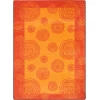 Joy Carpets Kid Essentials Orange Whimzi 3ft.10in. x 5ft.4in. Rect. Rug