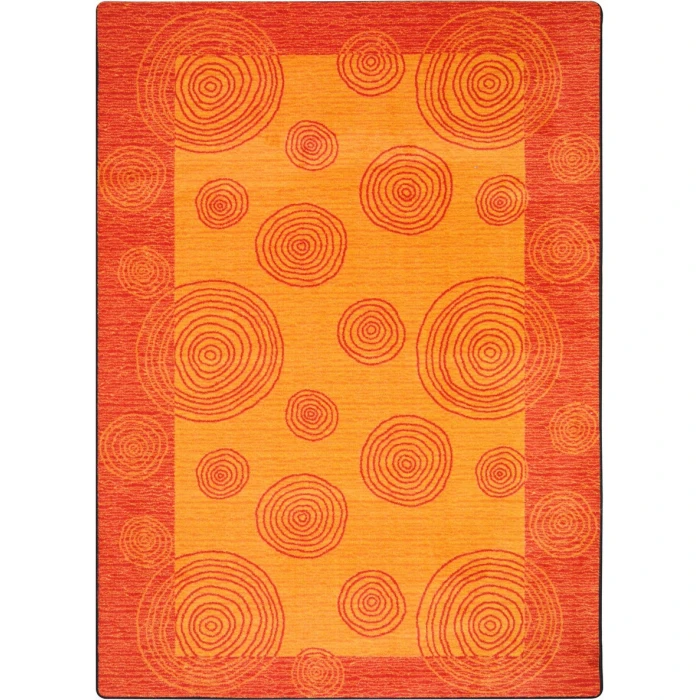 Joy Carpets Kid Essentials Orange Whimzi 5ft.4in. x 7ft.8in. Rect. Rug