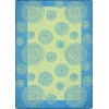 Joy Carpets Kid Essentials Teal Whimzi 7ft.8in. x 10ft.9in. Rect. Rug