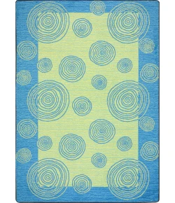 Joy Carpets Kid Essentials Teal Whimzi 7ft.8in. x 10ft.9in. Rect. Rug