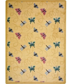 Joy Carpets Kaleidoscope Gold Wing Dings 7ft.8in. x 10ft.9in. Rect. Rug
